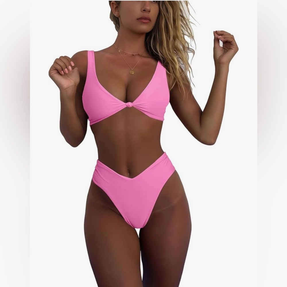 Vibrant Pink Bikini Set for Women